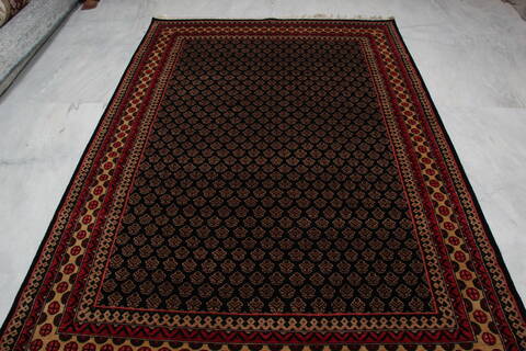 Bokhara Black Hand Knotted 511 X 811 Area Rug 905-146330 Image 10