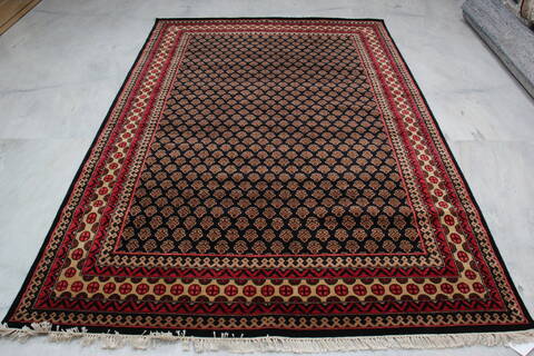 Bokhara Black Hand Knotted 511 X 811 Area Rug 905-146330 Image 1