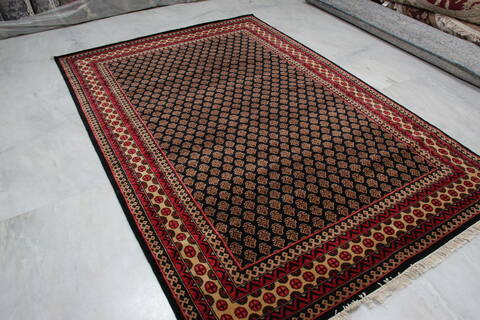 Bokhara Black Hand Knotted 511 X 811 Area Rug 905-146330 Image 2