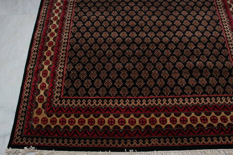 Bokhara Black Hand Knotted 511 X 811 Area Rug 905-146330 Image 5