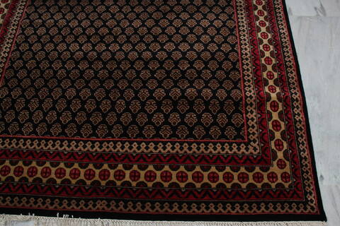 Bokhara Black Hand Knotted 511 X 811 Area Rug 905-146330 Image 6