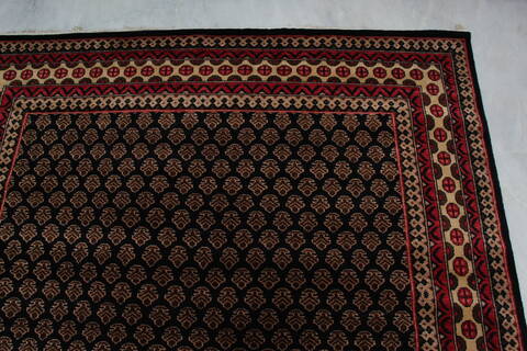 Bokhara Black Hand Knotted 511 X 811 Area Rug 905-146330 Image 9