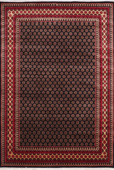 Bokhara Black Hand Knotted 511 X 811 Area Rug 905-146330 Image 0