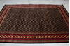 Bokhara Black Hand Knotted 511 X 811 Area Rug 905-146330 Thumb 4