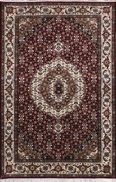 Mahi Red Hand Knotted 3'11" X 6'1"  Area Rug 905-146335