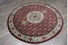 Mahi Red Round Hand Knotted 62 X 63  Area Rug 905-146336 Thumb 3