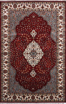 Mahi Red Hand Knotted 6'5" X 9'8"  Area Rug 905-146337