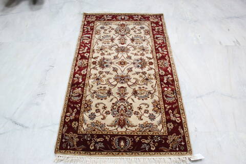 Jaipur White Hand Knotted 30 X 55 Area Rug 905-146339 Image 1