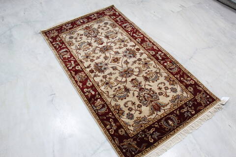 Jaipur White Hand Knotted 30 X 55 Area Rug 905-146339 Image 2
