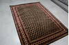 Bokhara Black Hand Knotted 50 X 72 Area Rug 905-146342 Thumb 3