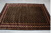 Bokhara Black Hand Knotted 50 X 72 Area Rug 905-146342 Thumb 5