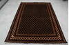 Bokhara Black Hand Knotted 50 X 72 Area Rug 905-146342 Thumb 7