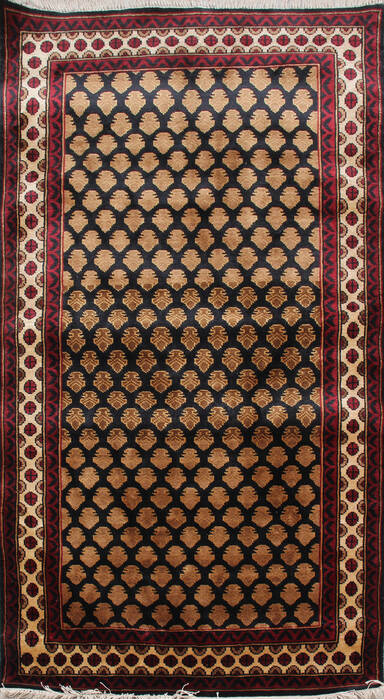 Bokhara Black Hand Knotted 211 X 50 Area Rug 905-146346 Image 0