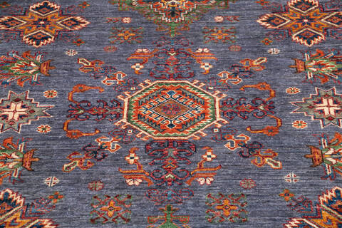 Chobi Blue Hand Knotted 50 X 611 Area Rug 700-146353 Image 3