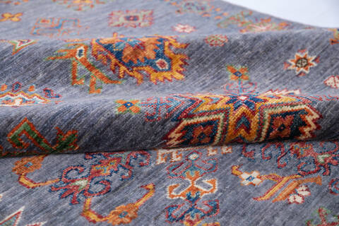 Chobi Blue Hand Knotted 50 X 611 Area Rug 700-146353 Image 5