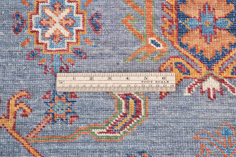 Chobi Blue Hand Knotted 50 X 611 Area Rug 700-146353 Image 6