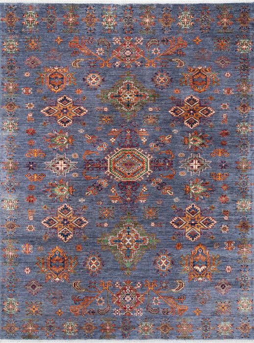 Chobi Blue Hand Knotted 50 X 611 Area Rug 700-146353 Image 0