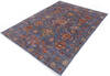 Chobi Blue Hand Knotted 50 X 611 Area Rug 700-146353 Thumb 2