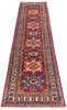 Kazak Red Runner Hand Knotted 27 X 911  Area Rug 700-146356 Thumb 1