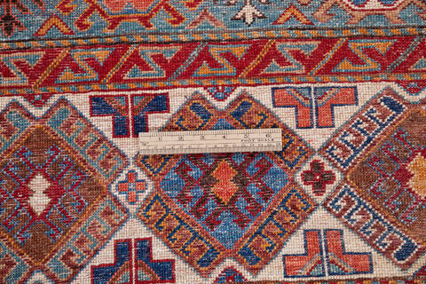 Kazak Red Runner Hand Knotted 27 X 130 Area Rug 700-146363 Image 6
