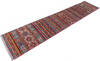 Kazak Red Runner Hand Knotted 27 X 130 Area Rug 700-146363 Thumb 2