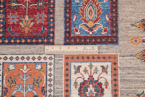 Chobi Grey Hand Knotted 50 X 68 Area Rug 700-146364 Image 6