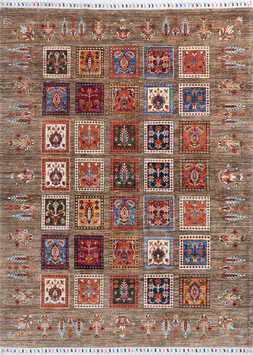 Chobi Grey Hand Knotted 50 X 68 Area Rug 700-146364 Image 0
