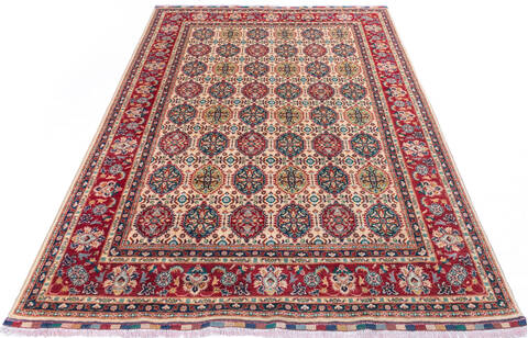 Khan Mohammadi Beige Hand Knotted 68 X 97 Area Rug 700-146368 Image 1