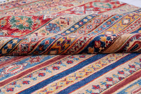 Chobi Multicolor Hand Knotted 57 X 80 Area Rug 700-146371 Image 5