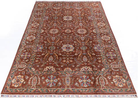 Chobi Brown Hand Knotted 62 X 90 Area Rug 700-146374 Image 1