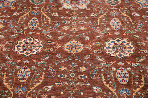 Chobi Brown Hand Knotted 62 X 90 Area Rug 700-146374 Image 3