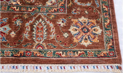 Chobi Brown Hand Knotted 62 X 90 Area Rug 700-146374 Image 4