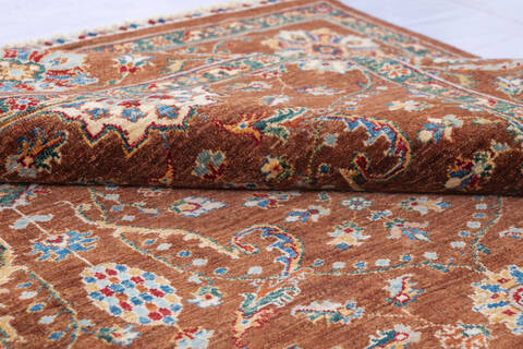 Chobi Brown Hand Knotted 62 X 90 Area Rug 700-146374 Image 5