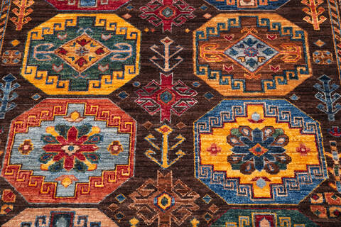 Chobi Brown Hand Knotted 51 X 70 Area Rug 700-146376 Image 3