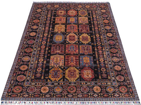 Chobi Black Hand Knotted 411 X 69 Area Rug 700-146377 Image 1