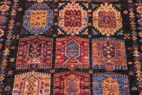 Chobi Black Hand Knotted 411 X 69 Area Rug 700-146377 Image 3