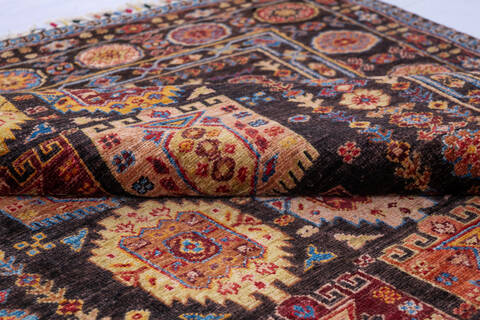 Chobi Black Hand Knotted 411 X 69 Area Rug 700-146377 Image 5