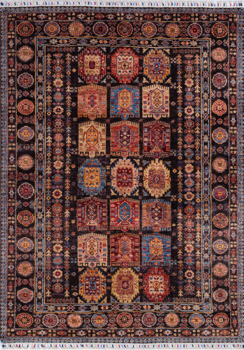 Chobi Black Hand Knotted 411 X 69 Area Rug 700-146377 Image 0