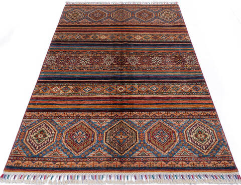 Chobi Multicolor Hand Knotted 41 X 64 Area Rug 700-146378 Image 1