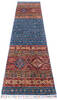 Chobi Blue Runner Hand Knotted 28 X 108  Area Rug 700-146383 Thumb 1