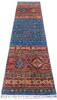 Chobi Blue Runner Hand Knotted 28 X 108 Area Rug 700-146384 Thumb 1