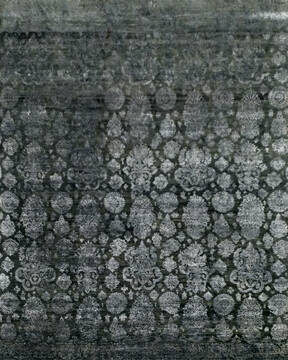 Modern-Contemporary Multicolor Hand Knotted 8'0" X 10'0"  Area Rug 902-146448