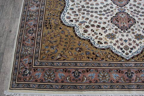 Mahi White Hand Knotted 80 X 101 Area Rug 905-146450 Image 5