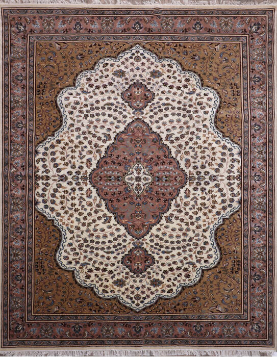 Mahi White Hand Knotted 80 X 101 Area Rug 905-146450 Image 0