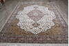 Mahi White Hand Knotted 80 X 101  Area Rug 905-146450 Thumb 1