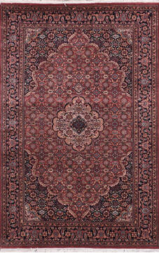 Indian Mahi Purple Rectangle 4x6 ft Wool Carpet 146451