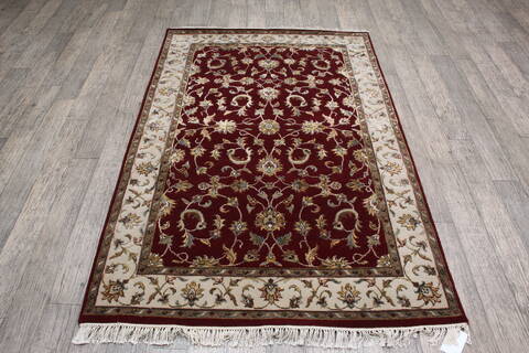 Jaipur Red Hand Knotted 42 X 63 Area Rug 905-146454 Image 1