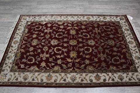 Jaipur Red Hand Knotted 42 X 63 Area Rug 905-146454 Image 4