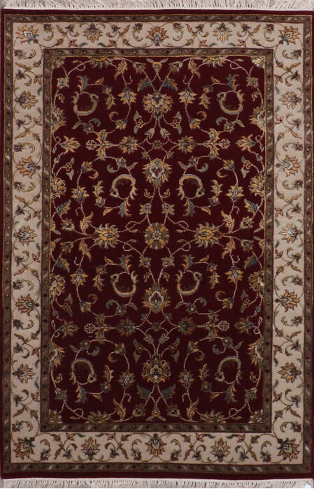 Jaipur Red Hand Knotted 42 X 63 Area Rug 905-146454 Image 0