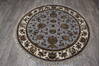 Jaipur Blue Round Hand Knotted 52 X 52  Area Rug 905-146456 Thumb 4